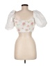 Zara White Short Sleeve Blouse Size M - photo 2