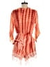 Lucky & Coco 100% Rayon Tie-dye Orange Romper Size M - photo 2