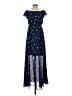 Betsey Johnson 100% Polyester Stars Blue Casual Dress Size 2 - photo 1