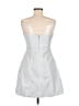 Unbranded 100% Polyester Metallic Silver Cocktail Dress Size 6 - photo 2