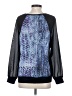 DKNY Jeans 100% Polyester Blue Long Sleeve Blouse Size XS - photo 2