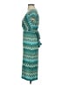 BCBGMAXAZRIA Chevron-herringbone Teal Cocktail Dress Size XS - photo 5