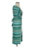 BCBGMAXAZRIA Chevron-herringbone Teal Cocktail Dress Size XS - photo 4