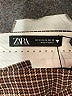 Zara Houndstooth Brown Shorts Size M - photo 3