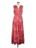 DR2 100% Polyester Floral Red Casual Dress Size M - photo 1