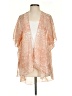 Live 4 Truth 100% Polyester Orange Kimono Size S - photo 1