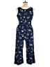 Korye Floral Blue Jumpsuit Size XL - photo 2