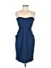 BCBGMAXAZRIA 100% Polyester Blue Cocktail Dress Size 6 - photo 1