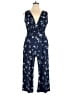 Korye Floral Blue Jumpsuit Size XL - photo 1