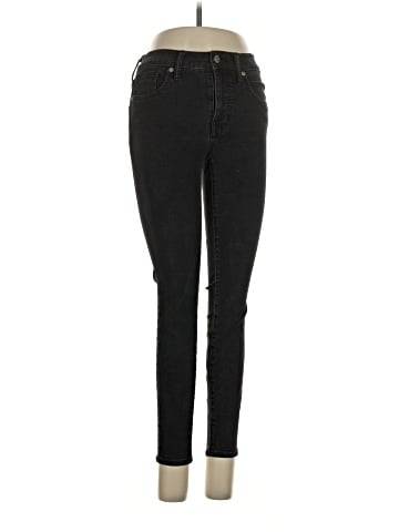 Madewell Petite 9" Mid-Rise Skinny Jeans in Lunar Wash (view 1)