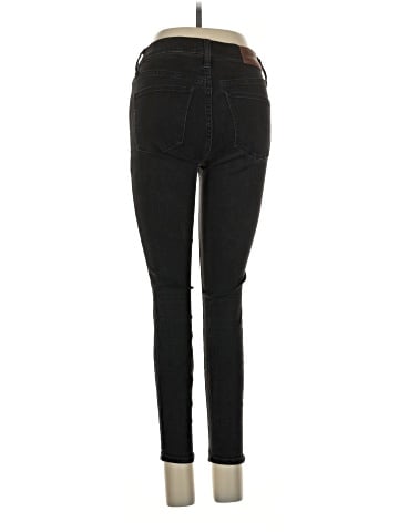 Madewell Petite 9" Mid-Rise Skinny Jeans in Lunar Wash (view 2)