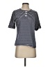 Appleseeds 100% Cotton Stripes Blue Short Sleeve Henley Size S - photo 1