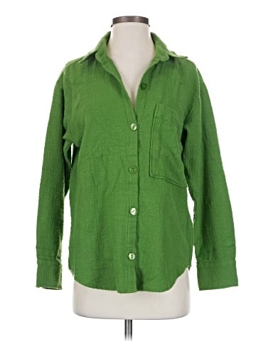 Abercrombie & Fitch Long Sleeve Button-Down Shirt (view 1)