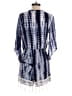 Lucky & Coco 100% Rayon Plaid Blue Romper Size M - photo 2
