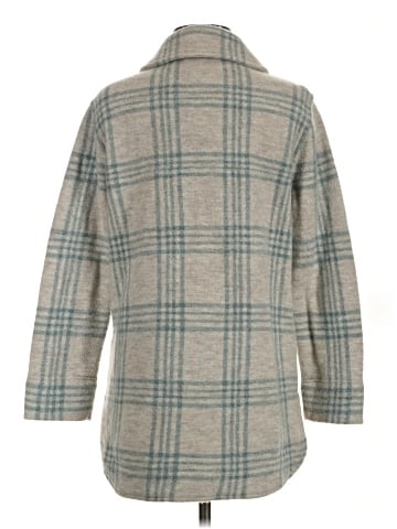 Madewell Boiled Wool Shirt-Jacket in Plaid (view 2)