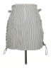 RE/DONE Stripes Gray Casual Skirt Size 27 waist - photo 2