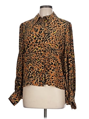 Hunter Bell Long Sleeve Silk Top (view 1)