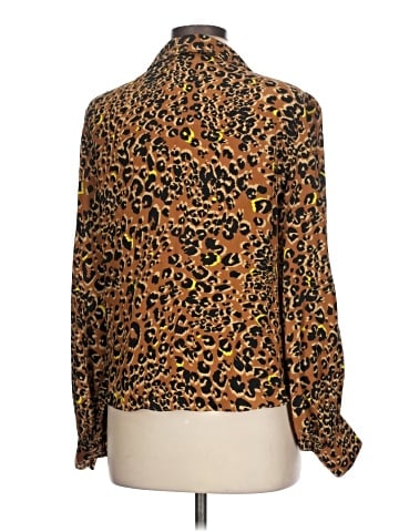 Hunter Bell Long Sleeve Silk Top (view 2)