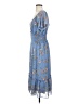 Max Studio 100% Polyester Paisley Blue Casual Dress Size XS - photo 5