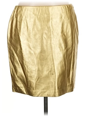 Ralph Lauren Black Label Faux Leather Skirt (view 1)