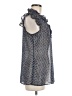 Bobeau 100% Polyester Blue Sleeveless Blouse Size M - photo 4