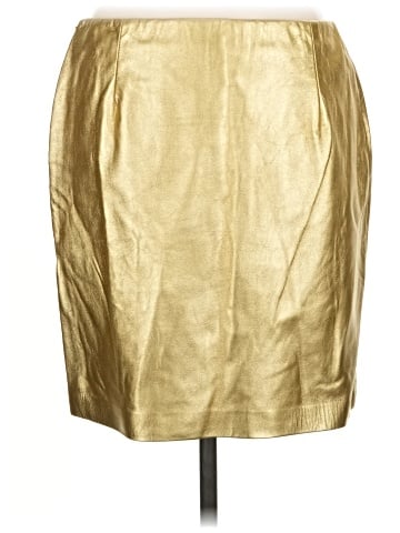 Ralph Lauren Black Label Faux Leather Skirt (view 2)