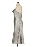 Bebe 100% Polyester Metallic Silver Cocktail Dress Size XL - photo 5