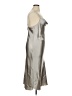 Bebe 100% Polyester Metallic Silver Cocktail Dress Size XL - photo 4