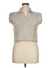 Pink Rose Silver Sweater Vest Size XL - photo 1