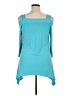 Cha Cha Vente Teal Blue 3/4 Sleeve Top Size XL - photo 2