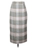 Halogen Plaid Gray Formal Skirt Size 0 Petite - photo 1