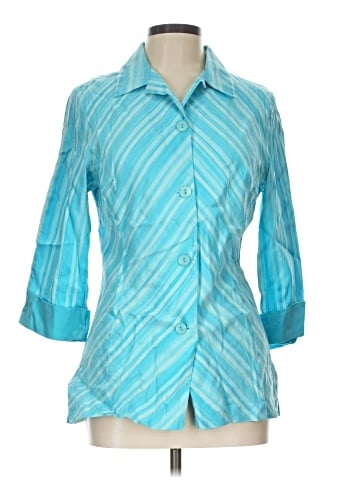 Bigio Collection 3/4 Sleeve Silk Top (view 1)