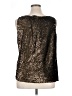 DKNY 100% Silk Gold Sleeveless Silk Top Size 16 - photo 2