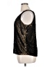 DKNY 100% Silk Gold Sleeveless Silk Top Size 16 - photo 5