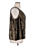 DKNY 100% Silk Gold Sleeveless Silk Top Size 16 - photo 4