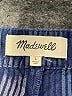 Madewell 100% Cotton Chevron-herringbone Blue Shorts Size L - photo 3