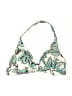 Daisy Fuentes Print Teal Swimsuit Top Size 12 - photo 1