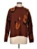 Madewell Animal Print Brown Pullover Sweater Size L - photo 1