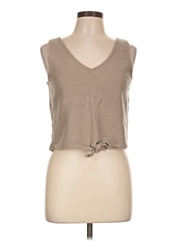 Madewell Texture &amp; Thread Tie-Front Tank Top (view 1)