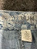 Chico's Floral Blue Denim Shorts Size Med (1) - photo 3