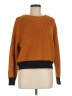 Skies Are Blue Color Block Orange Pullover Sweater Size M - photo 1