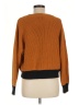 Skies Are Blue Color Block Orange Pullover Sweater Size M - photo 2