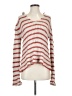 Wooden Ships Stripes Red Pullover Sweater Size S - photo 1