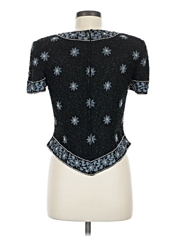 Papell Boutique Evening Short Sleeve Top (view 2)