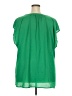 Roz & Ali 100% Polyester Green Short Sleeve Blouse Size 3X - photo 2