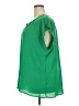 Roz & Ali 100% Polyester Green Short Sleeve Blouse Size 3X - photo 5