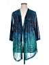 Catherines 100% Polyester Teal Kimono Size 1X - photo 1