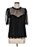 Boden 100% Polyester Black 3/4 Sleeve Blouse Size 8 - photo 1