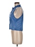 I Love H81 100% Polyester Blue Sleeveless Blouse Size M - photo 5