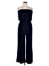 Connected Apparel Color Block Blue Jumpsuit Size XL - photo 1